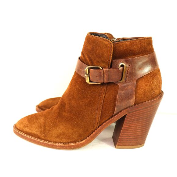 Aquatalia Leather Distressed Factory Look Booties size 8 - Picture 2 of 8